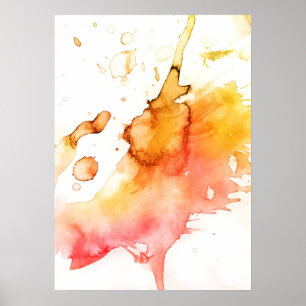 Den abstrakt vattenfärgen räcker målad bakgrund poster