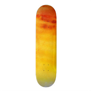 Den abstrakt vattenfärgen räcker målad bakgrund skateboard bräda 19,5 cm