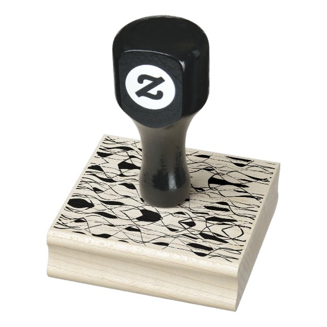 den abstrakta vågen gummistämpel  stämpel (Stämpel)