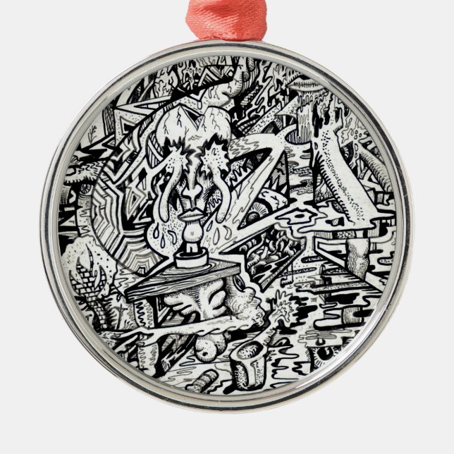 Den Adept, eller, En egensinnig förvandling Julgransprydnad Metall (Framsidan)