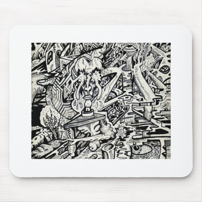 Den Adept, eller, En Excentrisk Förvandling Musmatta (Framsidan)