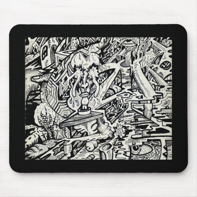 Den Adept, eller, En Excentrisk Förvandling Musmatta (Framsidan)