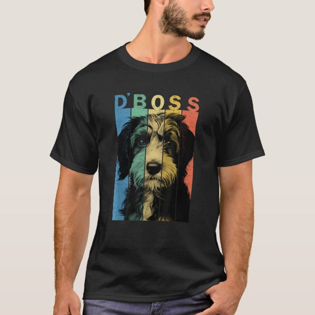 Den ädla Bordoodle Chef Mamma Pappa Hund älskare T Shirt (Framsida)