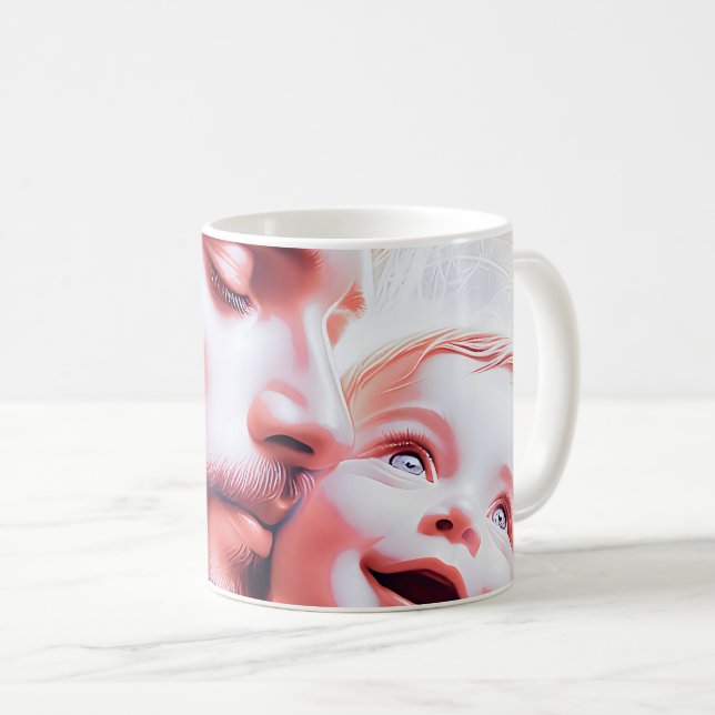 Den ädla Far Baby Bond Kaffemugg (Framsida höger)