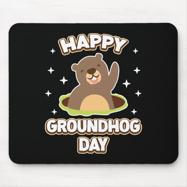 Den ädla Lycklig Groundhog-dagen 2025 Musmatta (Framsidan)