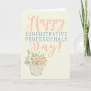 Den administrativa Professionellens lycklig dag Kort