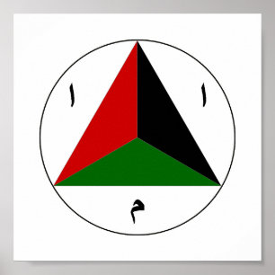 Den afghanska nationella armén Luft Force Roundel  Poster
