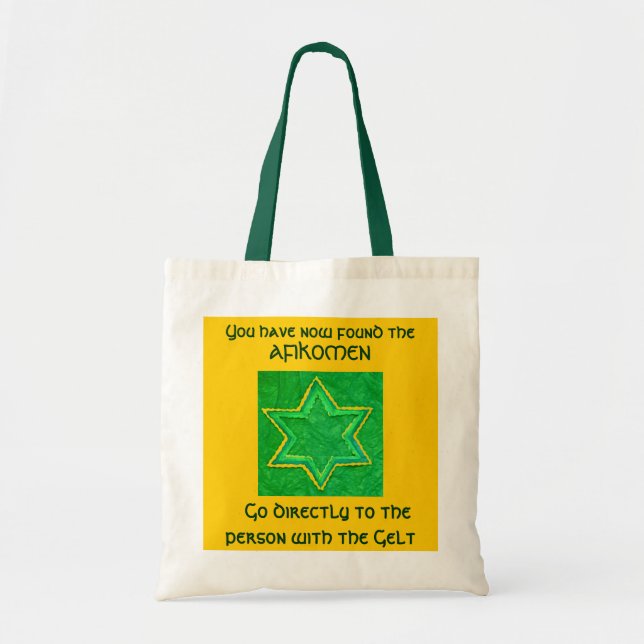 Den Afikomen gagen hänger lös Tygkasse (Framsidan)