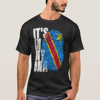 Den afrikanska Afro Tee Drc Dr Congo i mitt Dna Co