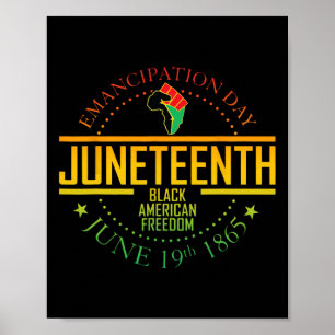 Den afrikanska amerikanska frihetens svarta histor poster