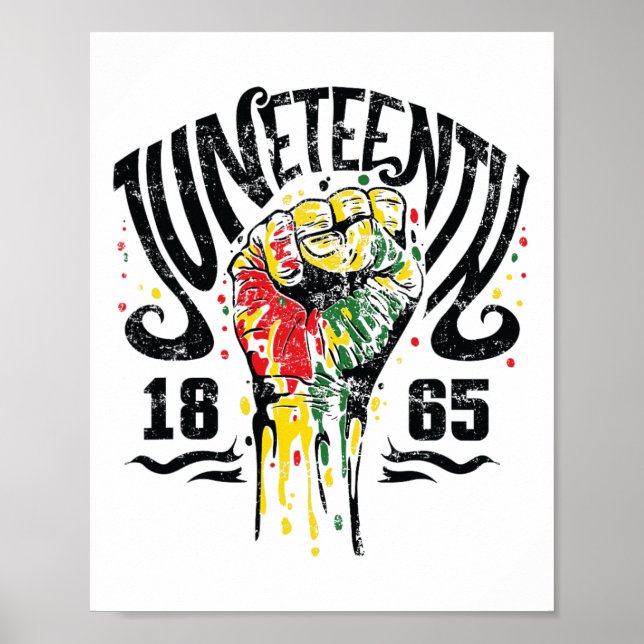 Den afrikanska amerikanska frihetsdagen - 18:e fri poster (Framsidan)
