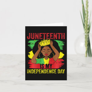Den afrikanska amerikanska juni är min Independenc Kort