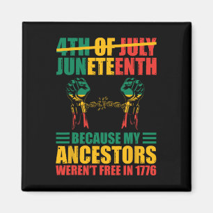 Den afrikanska amerikanska juni är min Independenc Magnet