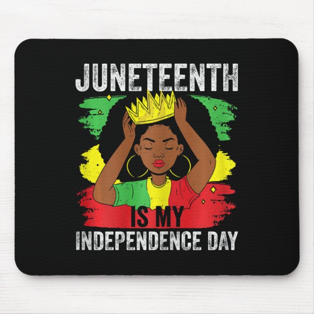 Den afrikanska amerikanska juni är min Independenc Musmatta (Framsidan)