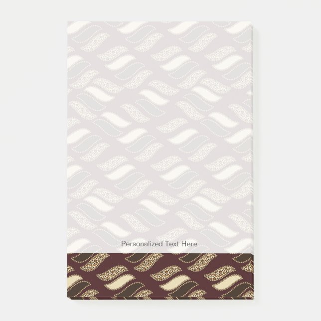 Den afrikanska cheetahen flår mönster 2 post-it block (Framsida)