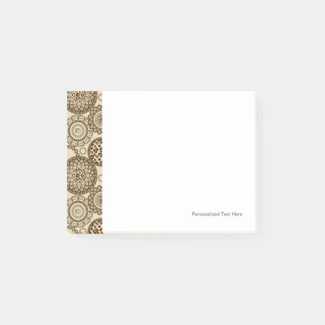 Den afrikanska cheetahen flår mönster 3 post-it block (Framsida)