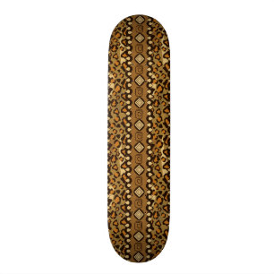 Den afrikanska cheetahen flår mönster mini skateboard bräda 18,7 cm