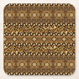 Den afrikanska cheetahen flår mönster underlägg papper kvadrat