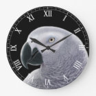 Den afrikanska gråttpapegojaväggen tar tid på