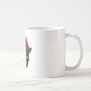 Den afrikanska kontinenten kaffemugg