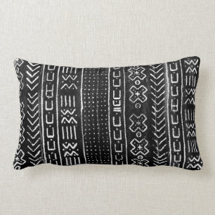 Den afrikanska Mudcloth lumbaren kudder Lumbarkudde