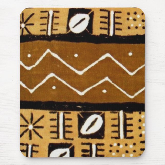 Den afrikanska musen för cowriesnäckalera cloth1 musmatta (Framsidan)
