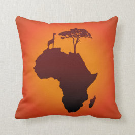 Den afrikanska Safarikartan - kudde