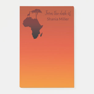 Den afrikanska Safarikartan - Posta-it® noterar Post-it Block