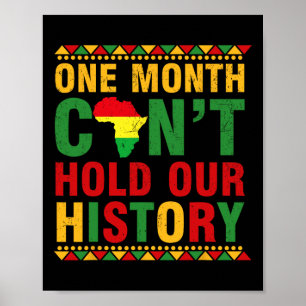 Den afrikanska svarta historikmånaden En månad kan Poster