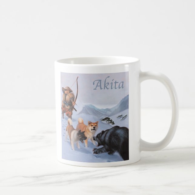 Den Akita muggen Kaffemugg (Höger)