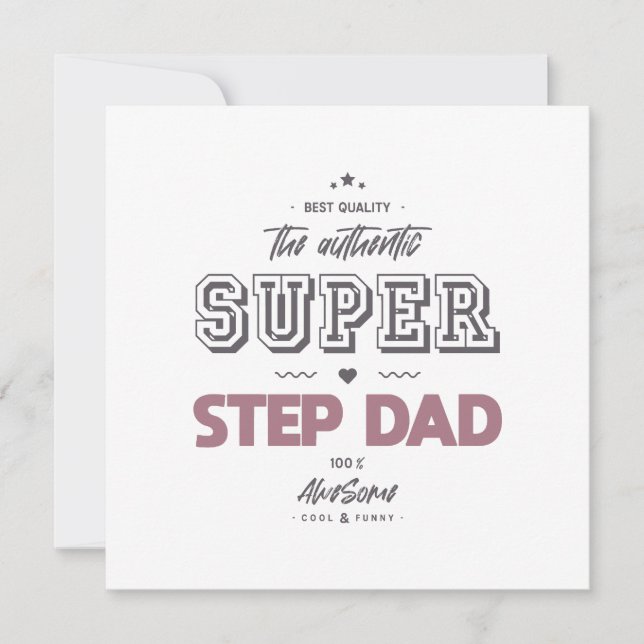 Den äkta super pappsteppande kort (Framsida)
