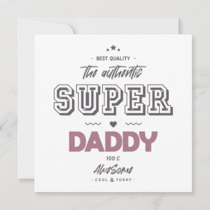 Den äkta superpappan kort