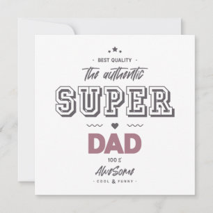 Den äkta superpappan kort
