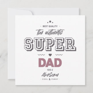 Den äkta superpappan kort
