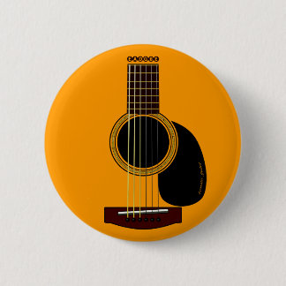 den akustiska gitarren knäppas knapp