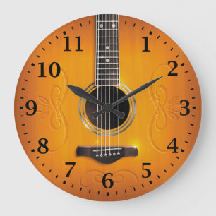 Den akustiska gitarrväggen tar tid på stor klocka
