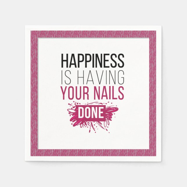 Den akuta lyckan är att få er Nagel klar Pappersservett (Framsidan)