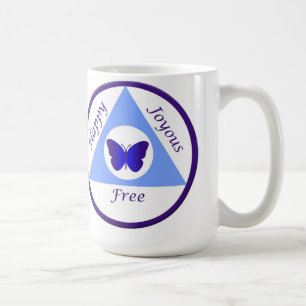 Den Alanon lycklig som är joyous & rånar fritt Kaffemugg