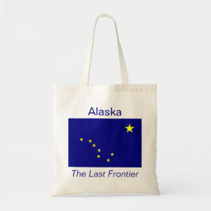 Den alaskabo flagga hänger lös tygkasse