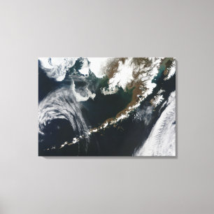 Den alaskabo peninsulan och de Aleutian öarna Canvastryck