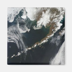 Den alaskabo peninsulan och de Aleutian öarna Magnet