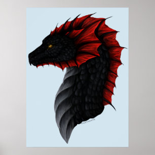 Den Alavon draken profilerar affischen Poster