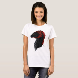 Den Alavon draken profilerar kvinna utslagsplats Tee Shirt