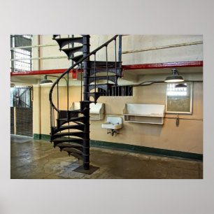 Den Alcatraz straffanstaltbarberaren shoppar Poster