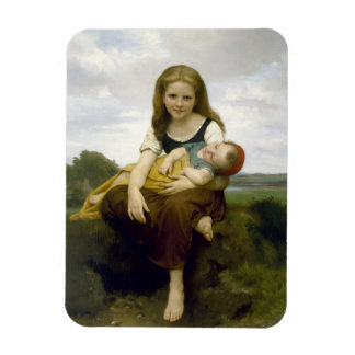 Den äldre syster av William-Adolphe Bouguereau Magnet