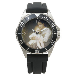 Den äldre syster (av William Bouguereau) Armbandsur