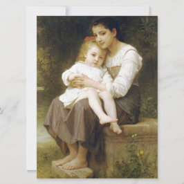 Den äldre syster (av William Bouguereau) Kort