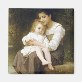 Den äldre syster (av William Bouguereau) Magnet