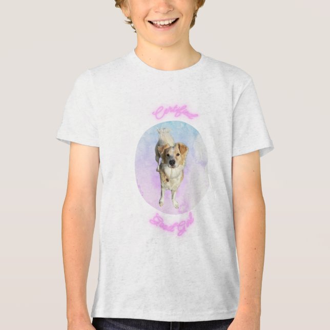 Den äldsta Hund Fee™ Design Barn T-shirt (Framsida)