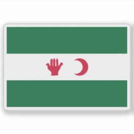 Den algeriska manifestationens demokratiska flagga klistermärken